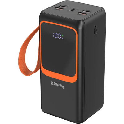 Батарея универсальная ColorWay 50 000 mAh PowerView PD/22.5W, QC/4.0, Black (CW-PB500LP02BK)