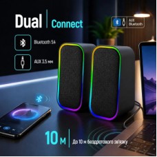 Акустическая система ColorWay Aura 2.0 USB/Bluetooth Gray (CW-SPU02GR) - Фото