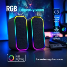 Акустическая система ColorWay Aura 2.0 USB/Bluetooth Gray (CW-SPU02GR) - Фото