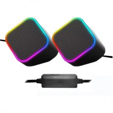 Акустична система ColorWay Cubix 2.0 RGB USB Black (CW-SPU05BK) - Фото