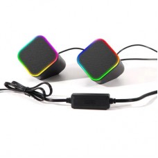 Акустична система ColorWay Cubix 2.0 RGB USB Black (CW-SPU05BK) - Фото
