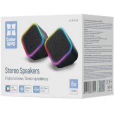 Акустична система ColorWay Cubix 2.0 RGB USB Black (CW-SPU05BK) - Фото