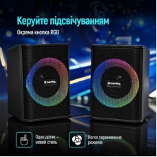 Акустична система ColorWay PulseRing 2.0 RGB USB Black (CW-SPU04BK) - Фото