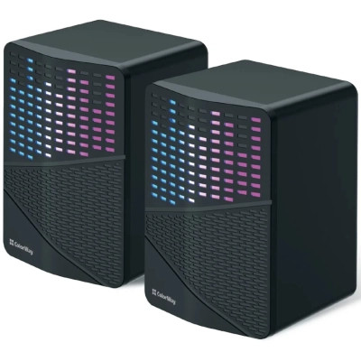 Акустическая система ColorWay SoundWave 2.0 RGB USB Black (CW-SPU06BK)