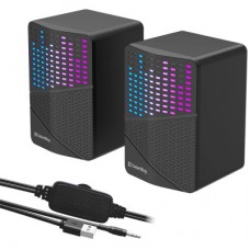 Акустическая система ColorWay SoundWave 2.0 RGB USB Black (CW-SPU06BK) - Фото