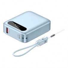 Батарея універсальна Choetech 10000mA, 22.5W, PD, QC, blue (B860-CCLBE) - Фото