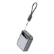 Батарея універсальна Choetech 10000mA, 22.5W, PD, QC, grey (B860-CCGY)