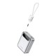 Батарея універсальна Choetech 10000mA, 22.5W, PD, QC, silver (B860-CCSL)