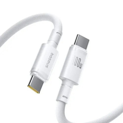 Дата кабель USB-C to USB-C 1.0m 100 W white Baseus (E0426V01)