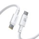 Дата кабель USB-C to USB-C 1.0m 100 W white Baseus (E0426V01)