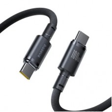 Дата кабель USB-C to USB-C 1.0m 100 W black Baseus (E0426W00) - Фото