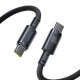 Дата кабель USB-C to USB-C 1.0m 100 W black Baseus (E0426W00)