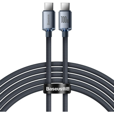 Дата кабель USB-C to USB-C 1.2m 100W black Baseus (CAJY000601)