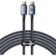 Дата кабель USB-C to USB-C 1.2m 100W black Baseus (CAJY000601)