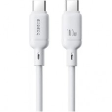 Дата кабель USB-C to USB-C 1.0m 100 W white Baseus (P10377704213-00) - Фото