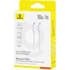 Дата кабель USB-C to USB-C 1.0m 100 W white Baseus (P10377704213-00) - Фото