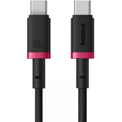 Дата кабель USB-C to USB-C 1.0m 100 W red/black Baseus (P10377803U01-01)
