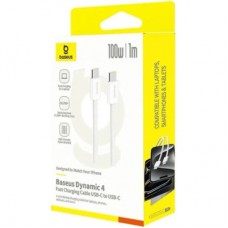 Дата кабель USB-C to USB-C 1.0m 100W white Baseus (P10381400211-00) - Фото