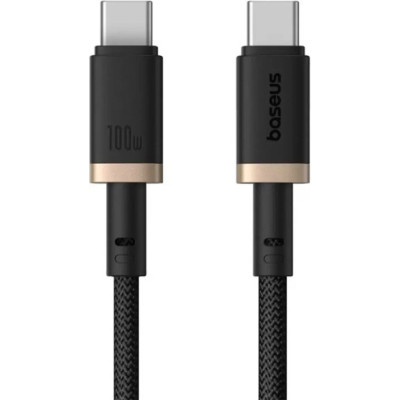 Дата кабель USB-C to USB-C 1.0m 100W gold/black Baseus (P10377803U01-00)