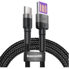 Дата кабель USB AM to USB-C 1.0m 40W gray/black Baseus (CATKLF-PG1) - Фото