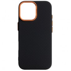 Чохол для мобільного телефона Armorstandart LikeCarbon2 SE MagCase Apple iPhone 17 Kevlar Black Orange (ARM89163) Чохол для мобільного телефона Armorstandart LikeCarbon2 SE MagCase Apple iPhone 17 Kevlar Black Orange (ARM89163) - Фото