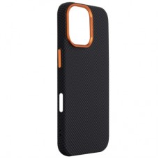 Чохол для мобільного телефона Armorstandart LikeCarbon2 SE MagCase Apple iPhone 17 Kevlar Black Orange (ARM89163) Чохол для мобільного телефона Armorstandart LikeCarbon2 SE MagCase Apple iPhone 17 Kevlar Black Orange (ARM89163) - Фото