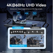 Концентратор Vention USB-C 5-in-1 3xUSB 3.0 + HDMI 4K60Hz + USB-C PD100W gray (TGMHB) - Фото