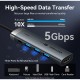 Концентратор Vention USB-C 5-in-1 3xUSB 3.0 + HDMI 4K60Hz + USB-C PD100W gray (TGMHB) Концентратор Vention USB-C 5-in-1 3xUSB 3.0 + HDMI 4K60Hz + USB-C PD100W gray (TGMHB)