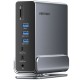 Концентратор Vention USB-C 15-in-1 2xHDMI + DisplayPort + RJ45 + SD/TF + 3.5mm gray (TPUH0)