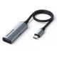 Концентратор Vention USB-C M to USB 3.2 AF + USB-C F PD 100W 10Gbps 0,15m gray (CCAHB)