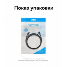 Дата кабель USB 3.2 AM/AF 1.0m 10Gbps PVC black Vention (CBOBF) - Фото