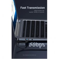 Дата кабель USB 3.0 AM/AM 1.5m PVC black Vention (CONBG) - Фото