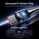 Дата кабель USB-C to USB-C 1.2m 5A nylon braided black Vention (CTYBAV) Дата кабель USB-C to USB-C 1.2m 5A nylon braided black Vention (CTYBAV)