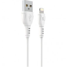 Дата кабель USB 2.0 AM to Lightning 1.0m PVC white Wibrand (WI.DC/BO1W-UL)