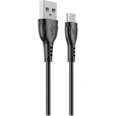 Дата кабель USB 2.0 AM to Micro 5P 1.0m PVC black Wibrand (WI.DC/BO1B-UM)