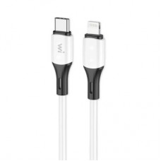 Дата кабель USB-C to Lightning 1.0m PD silicone white Wibrand (WI.DC/MA1W-CL)