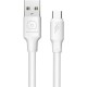 Дата кабель USB 2.0 AM to USB-C 1.0m 5A PVC white WUW (6972573331635)