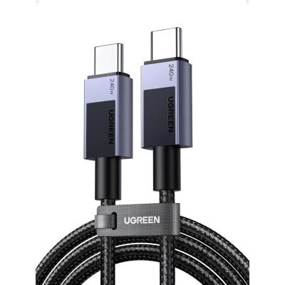 Дата кабель USB-C to USB-C 2.0m PD3.1 240W L513 gray Ugreen (45068)