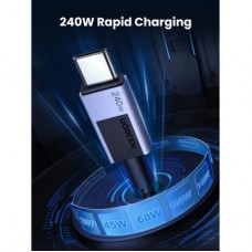 Дата кабель USB-C to USB-C 2.0m PD3.1 240W L513 gray Ugreen (45068) - Фото