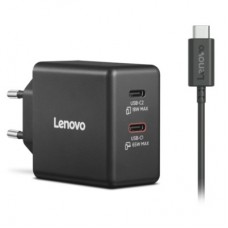 Блок питания к ноутбуку Lenovo Dual USB-C 65W GaN Charger (40AW065BEU) - Фото