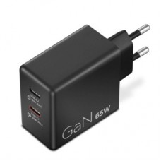 Блок питания к ноутбуку Lenovo Dual USB-C 65W GaN Charger (40AW065BEU) - Фото