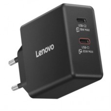Блок питания к ноутбуку Lenovo Dual USB-C 65W GaN Charger (40AW065BEU) - Фото