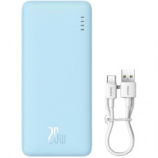 Батарея універсальна Baseus Airpow 20000 mAh 20W PD/3.0, QC/3.0, blue (P10022804313-00) - Фото