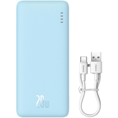 Батарея універсальна Baseus Airpow 20000 mAh 20W PD/3.0, QC/3.0, blue (P10022804313-00)