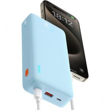 Батарея універсальна Baseus Airpow 20000 mAh 20W PD/3.0, QC/3.0, blue (P10022804313-00) - Фото