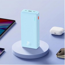 Батарея універсальна Baseus Airpow 20000 mAh 20W PD/3.0, QC/3.0, blue (P10022804313-00) - Фото
