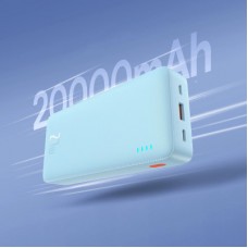 Батарея універсальна Baseus Airpow 20000 mAh 20W PD/3.0, QC/3.0, blue (P10022804313-00) - Фото