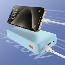 Батарея універсальна Baseus Airpow 20000 mAh 20W PD/3.0, QC/3.0, blue (P10022804313-00) - Фото