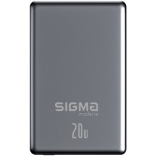 Батарея универсальная Sigma X-power SI05A7QL-MAG 5000mAh, Magnetic wireless 15W, PD, QC, 20Wmax, MagSafe (4827798359419)