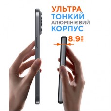 Батарея универсальная Sigma X-power SI05A7QL-MAG 5000mAh, Magnetic wireless 15W, PD, QC, 20Wmax, MagSafe (4827798359419) - Фото